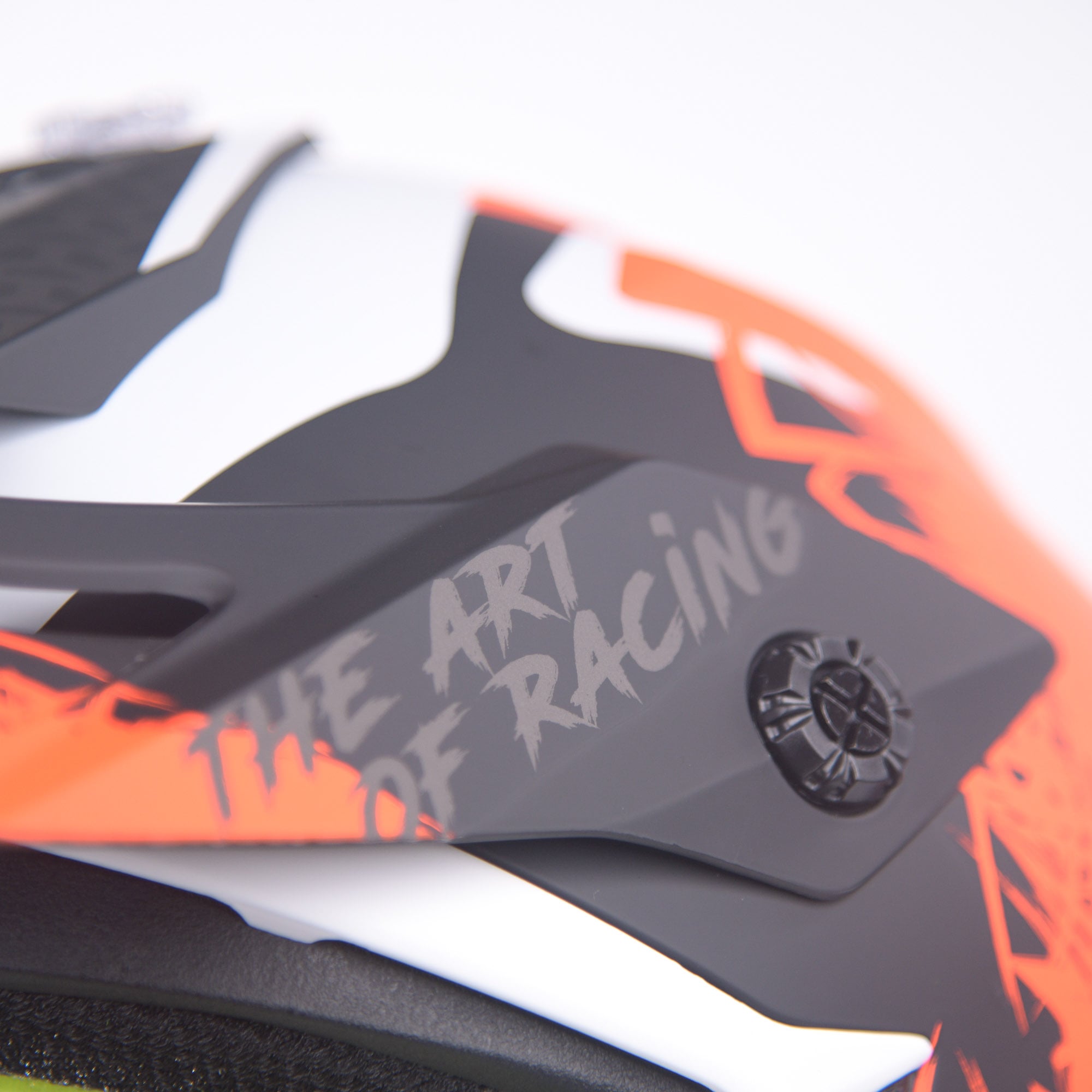 Just1 J38 MX Helmet Mask Fluo Orange/Titanium/Black Matt