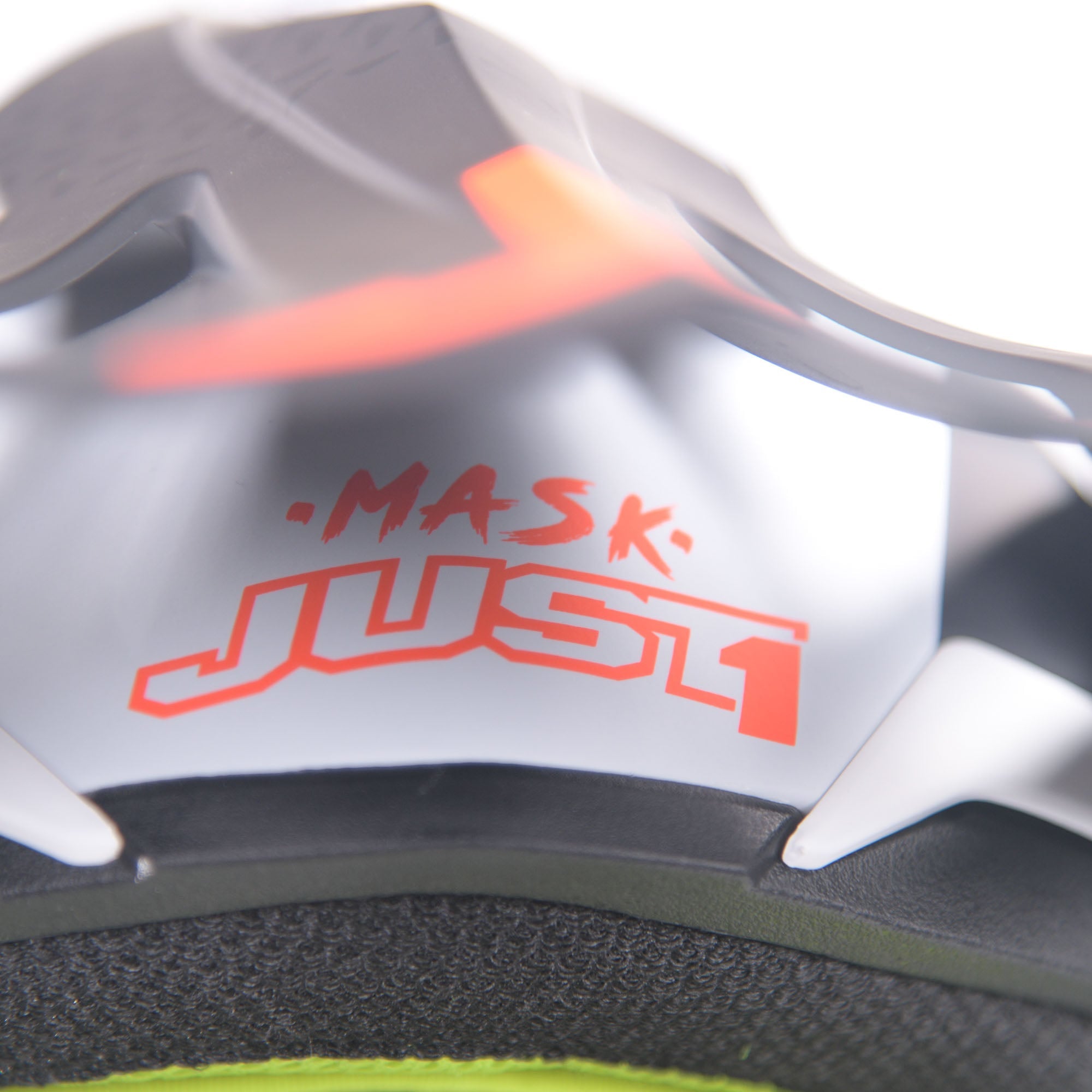 Just1 J38 MX Helmet Mask Fluo Orange/Titanium/Black Matt