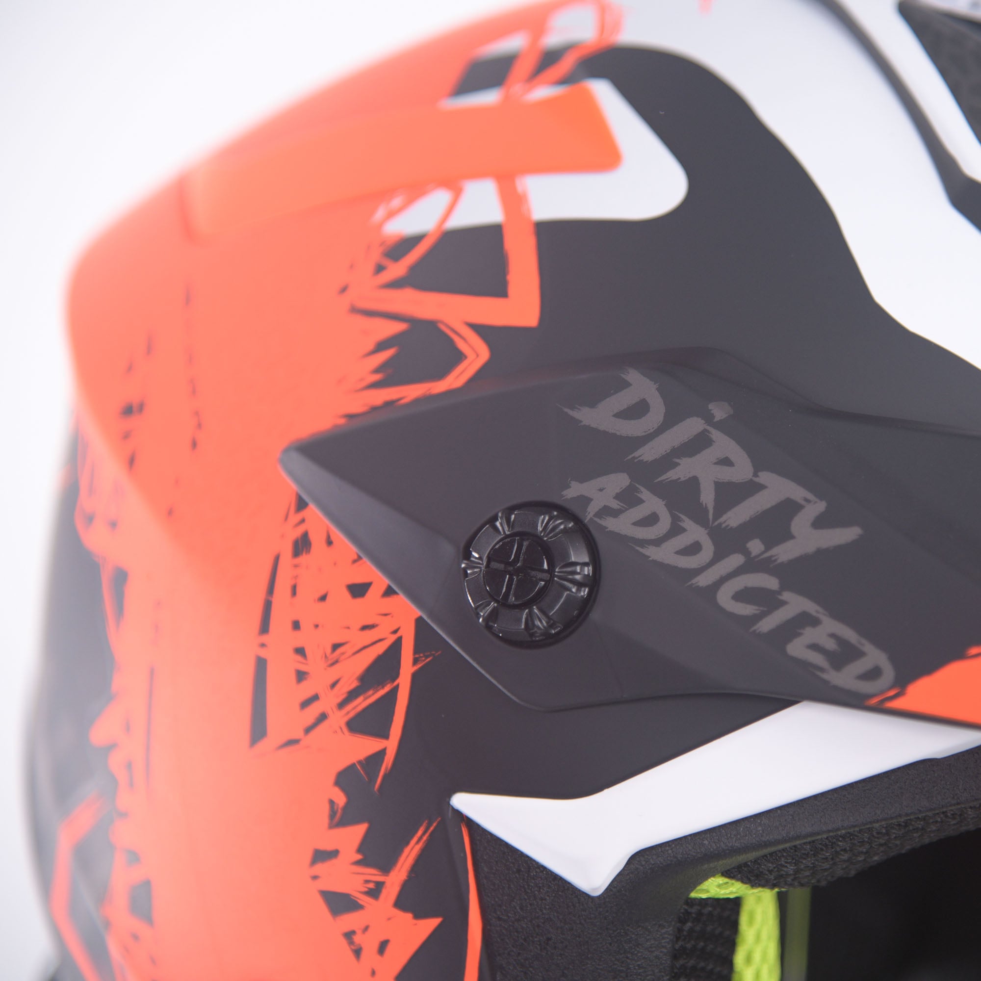Just1 J38 MX Helmet Mask Fluo Orange/Titanium/Black Matt