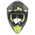 Just1 J38 MX Helmet Mask Fluo Yellow/Black/Army Green Matt