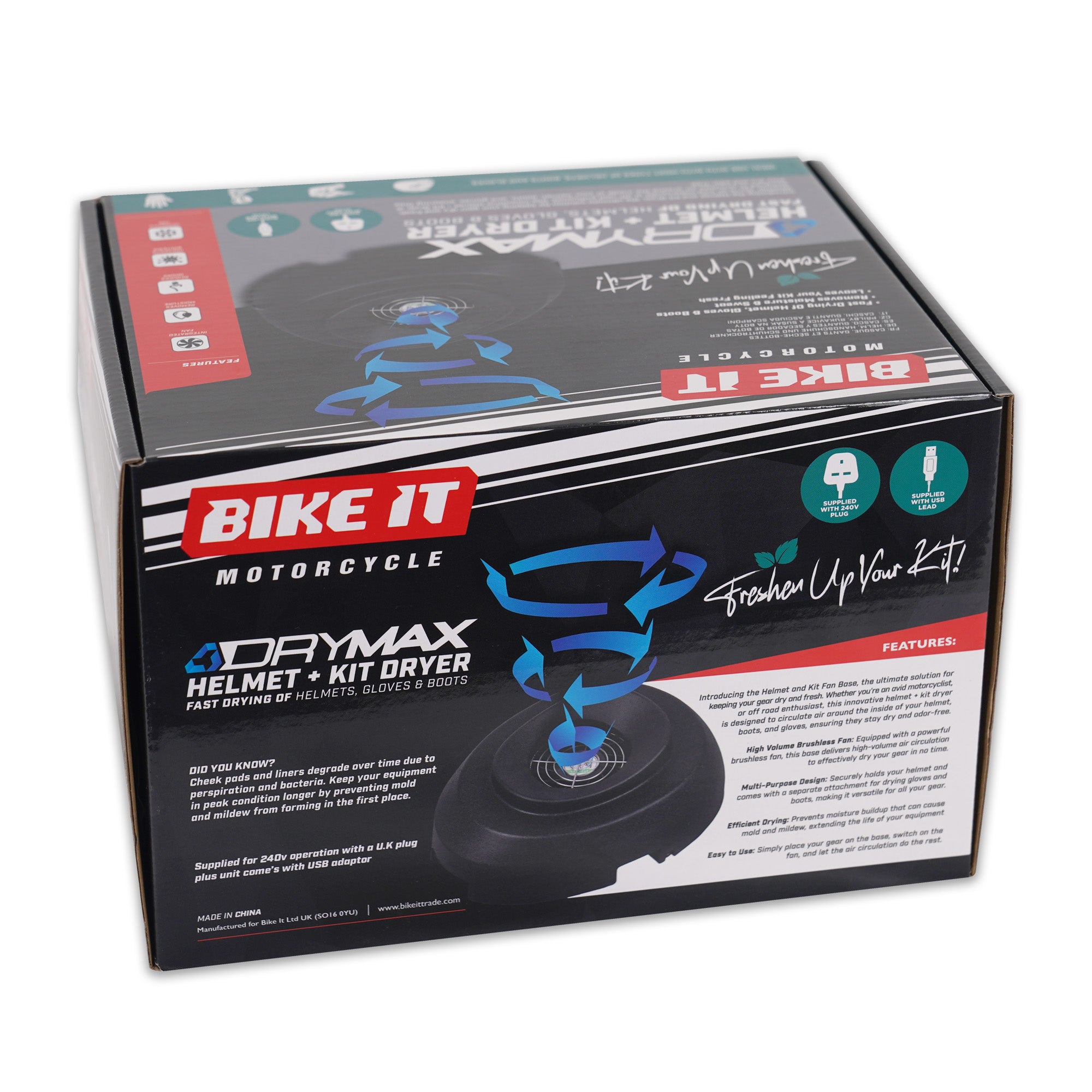 Bike It Helmet and Kit Dryer Fan