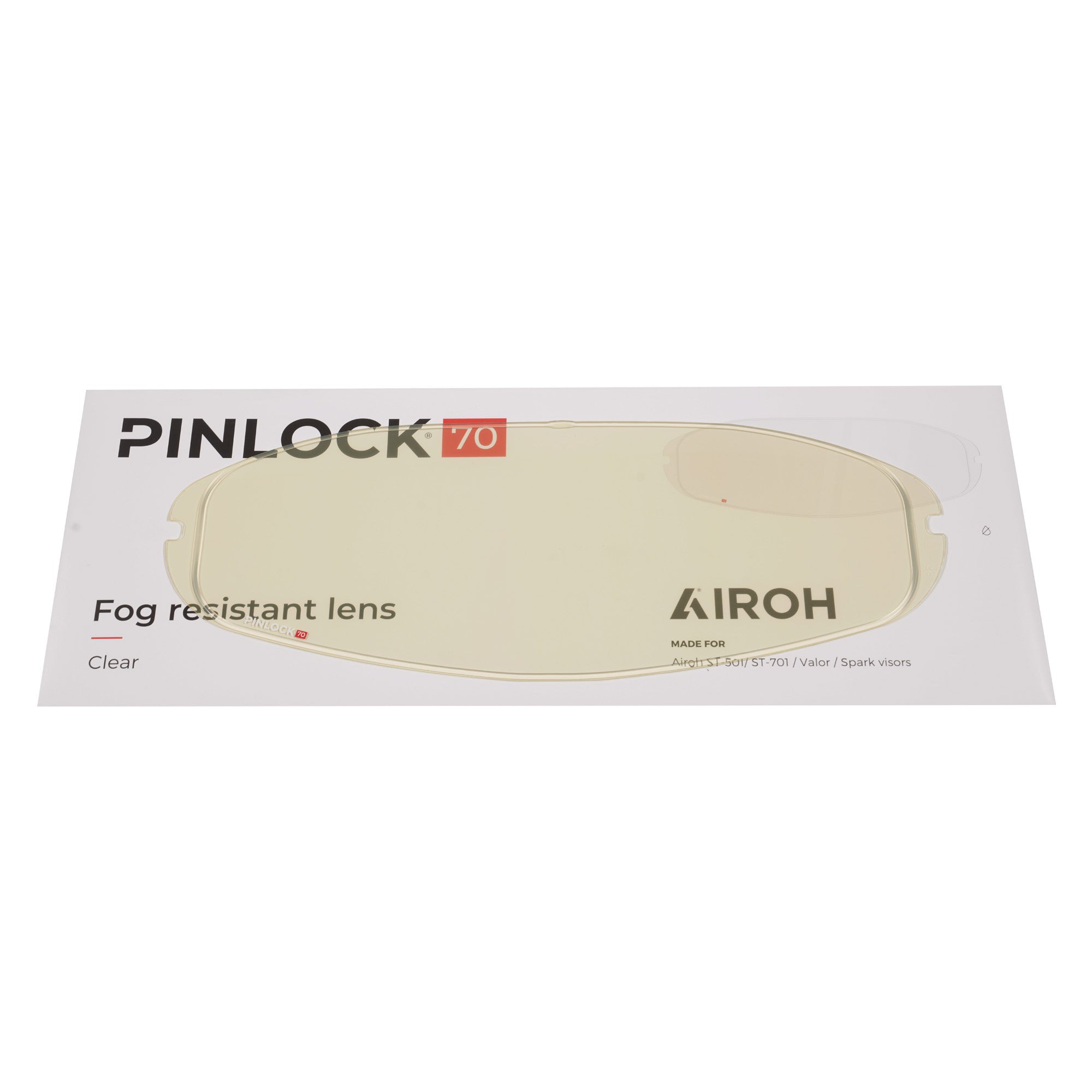 Pinlock Original 70 Fog Resistant Lens - Airoh Valor / ST701
