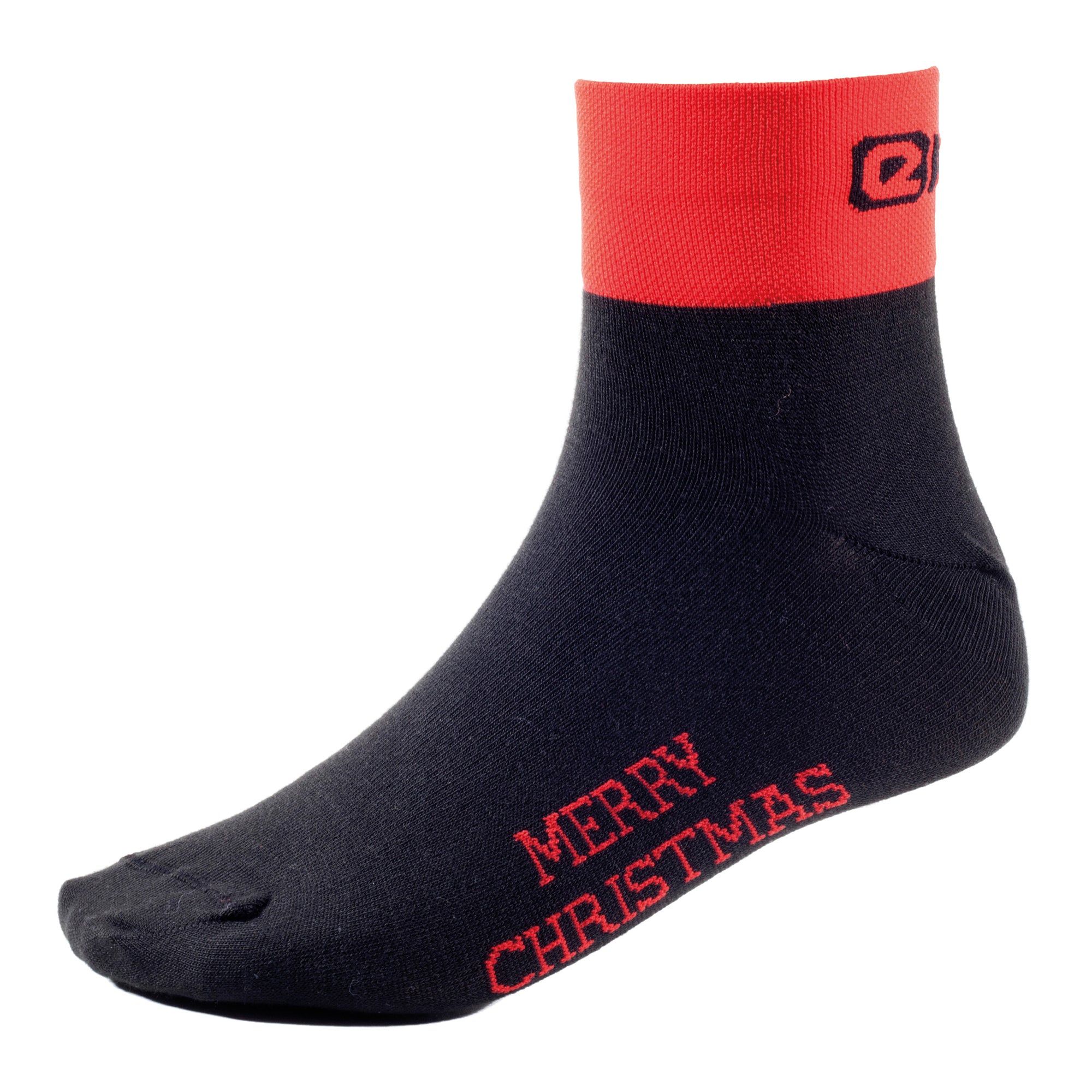 Eigo Thermolite Santa Socks Black / Red - Small (35-38)