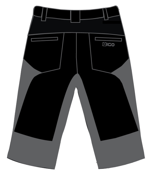 Eigo Zenith Baggy Mens Shorts With Coolmax Liner Black/Slate