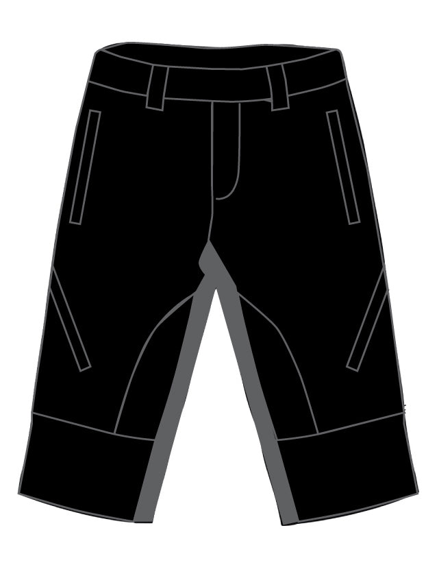 Eigo Zenith Baggy Mens Shorts With Coolmax Liner Black/Slate