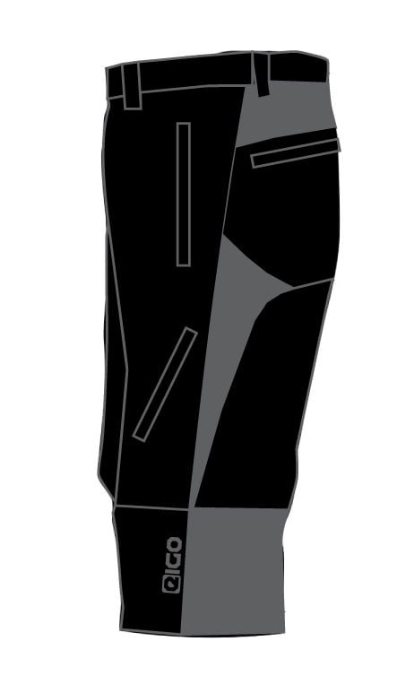 Eigo Zenith Baggy Mens Shorts With Coolmax Liner Black/Slate