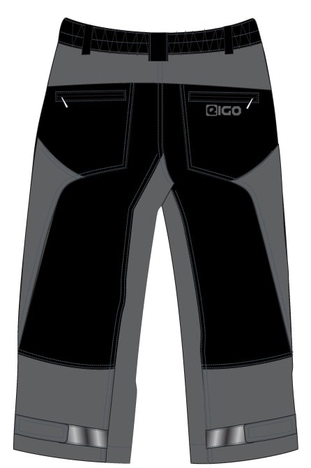 Eigo Zenith 3/4 Baggy Mens Shorts With Coolmax Liner Black/Slate