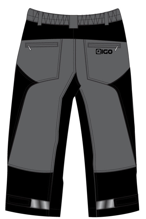 Eigo Zenith 3/4 Baggy Mens Shorts With Coolmax Liner Slate/Black