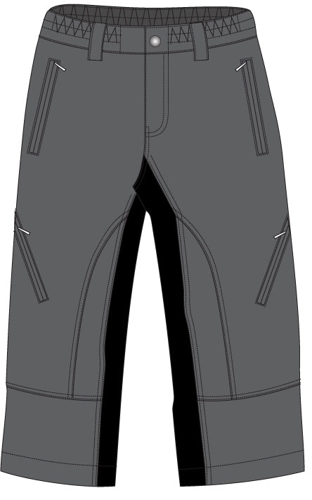 Eigo Zenith 3/4 Baggy Mens Shorts With Coolmax Liner Slate/Black