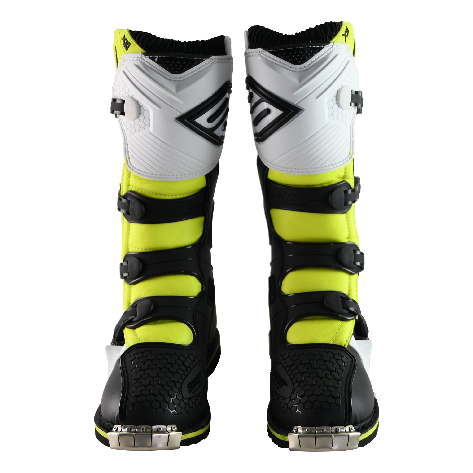 Shot X10 2.0 MX Boots Adult - Black/White/Yellow