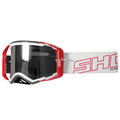 Shot Lite Grey Red Glossy Motocross Goggles
