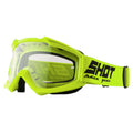 Shot Assault Neon Yellow Glossy Motocross Goggles