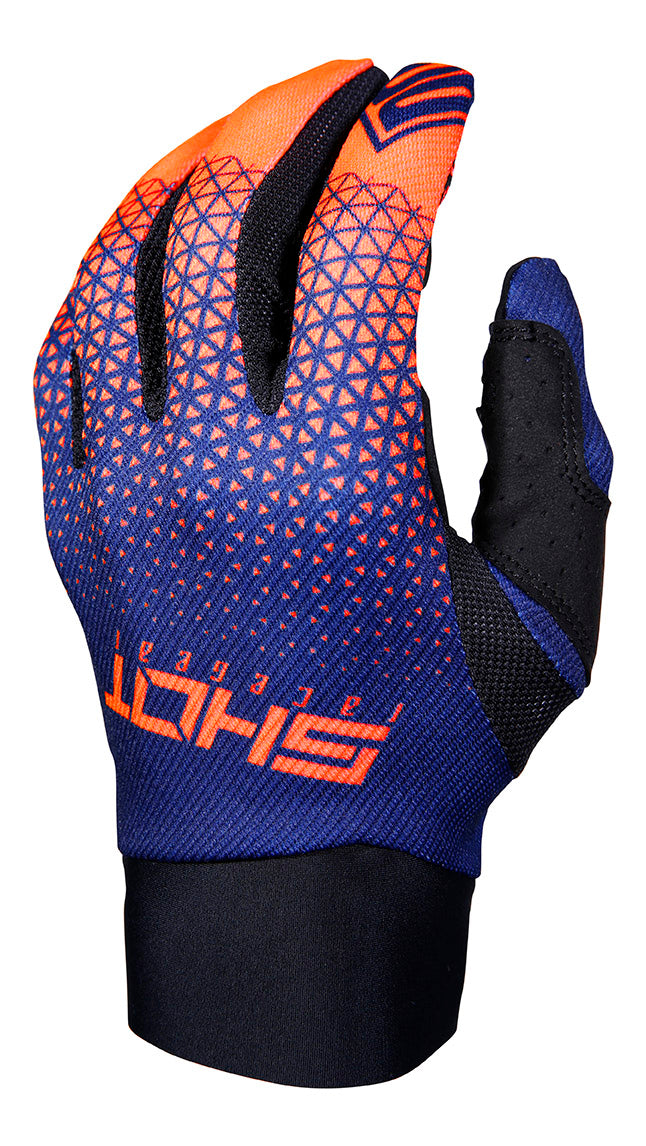 Shot Aerolite Delta Blue/Neon Orange Adult Gloves
