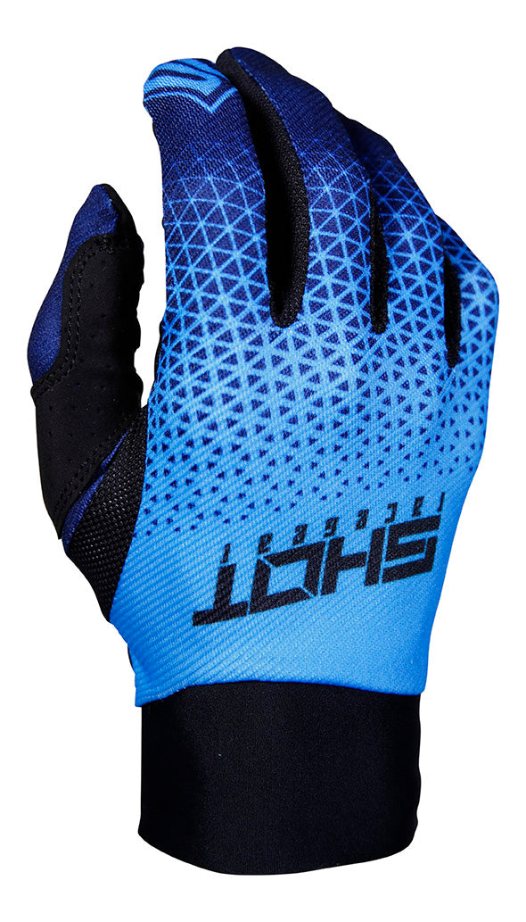 Shot Aerolite Delta Blue/Neon Orange Adult Gloves