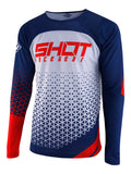 Shot Aerolite Delta Blue/Red Adults MX Jersey