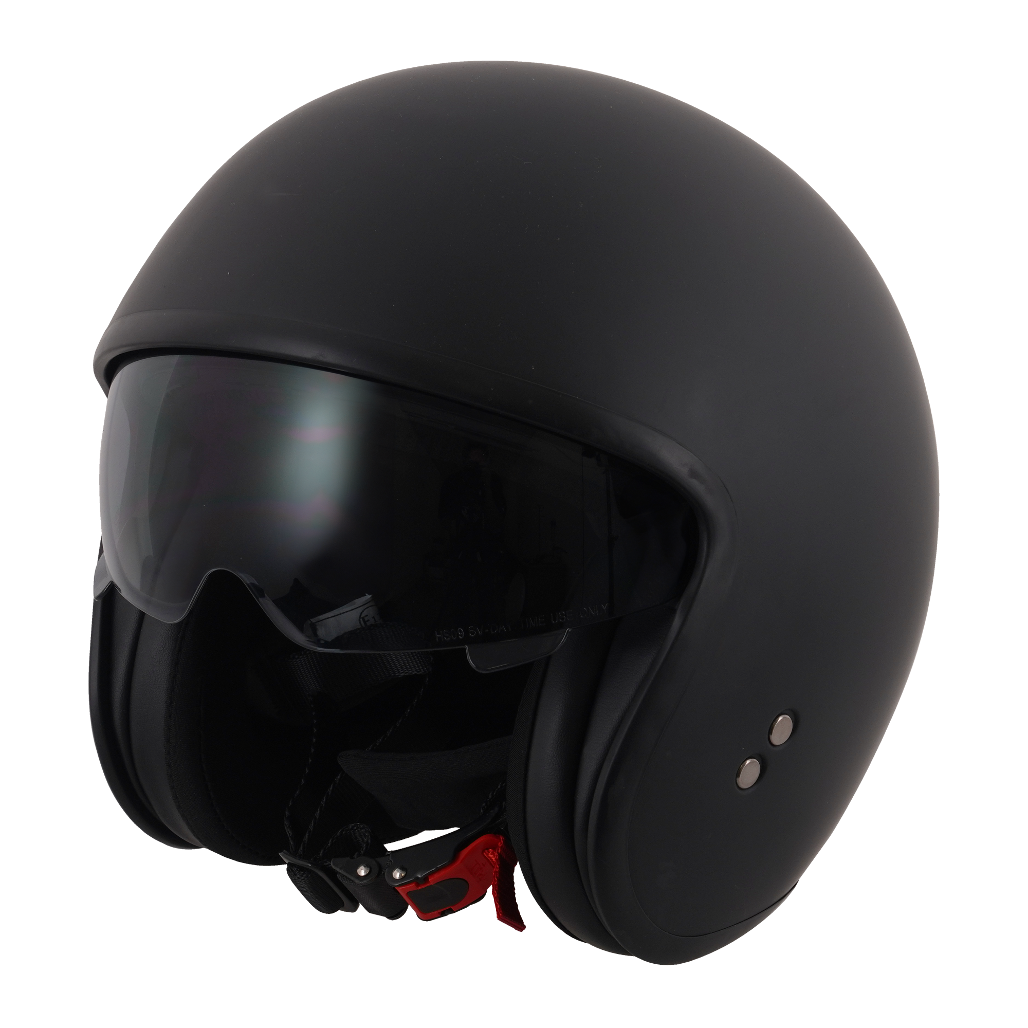 Stealth Open Face Helmet - Matt Black