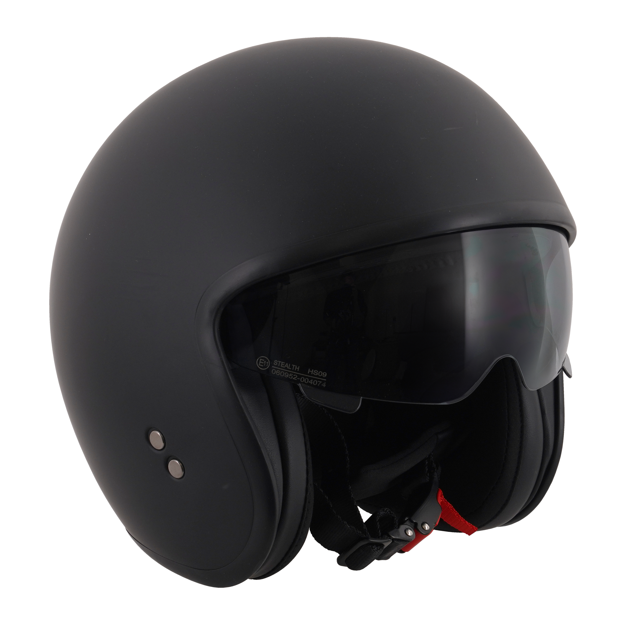 Stealth Open Face Helmet - Matt Black