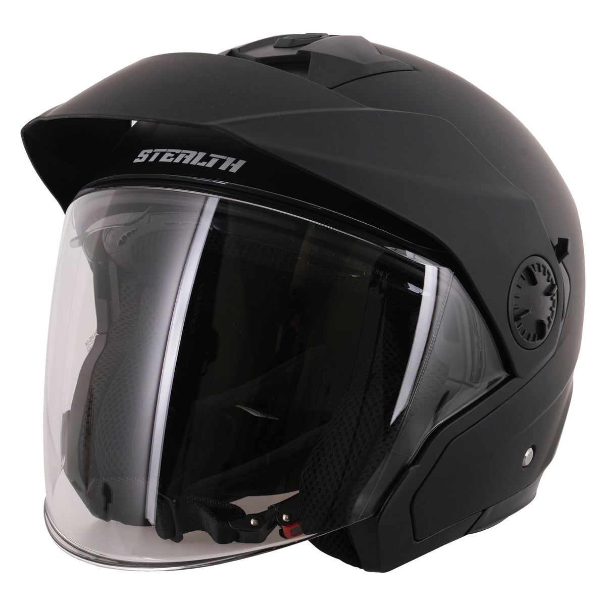 Stealth Metro Open Face Helmet - Matt Black