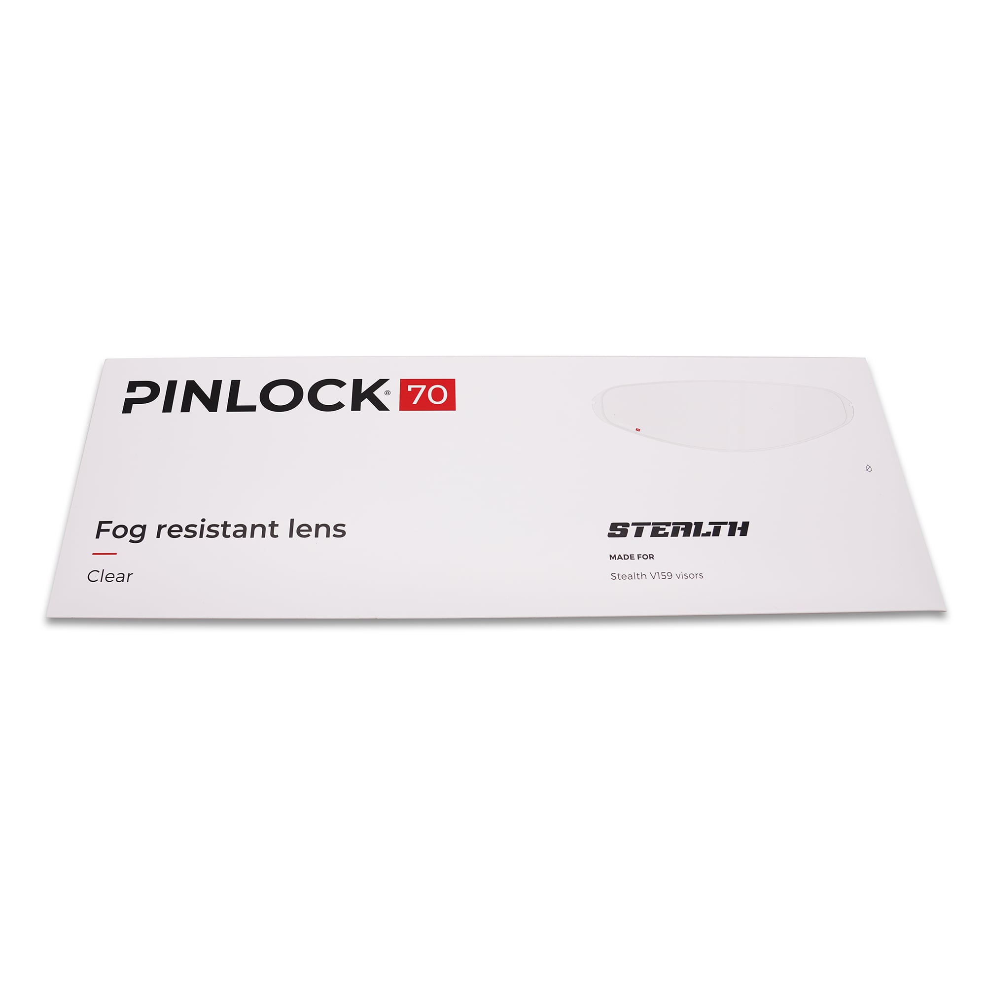 Pinlock Original Fog Resistant Lens Insert - Clear - Stealth V159