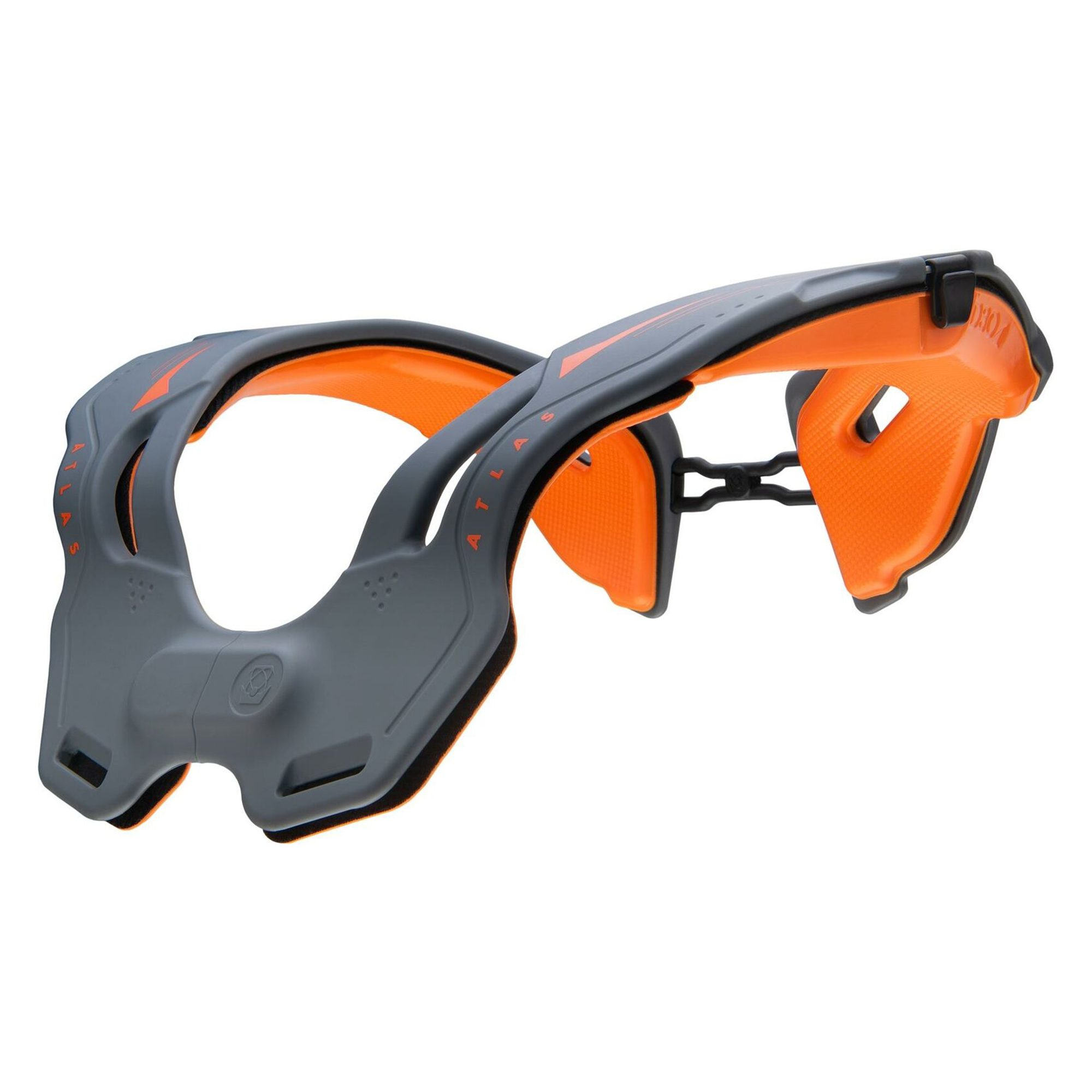 Atlas Vision Adult Anti-Compression Collar Grey Orange