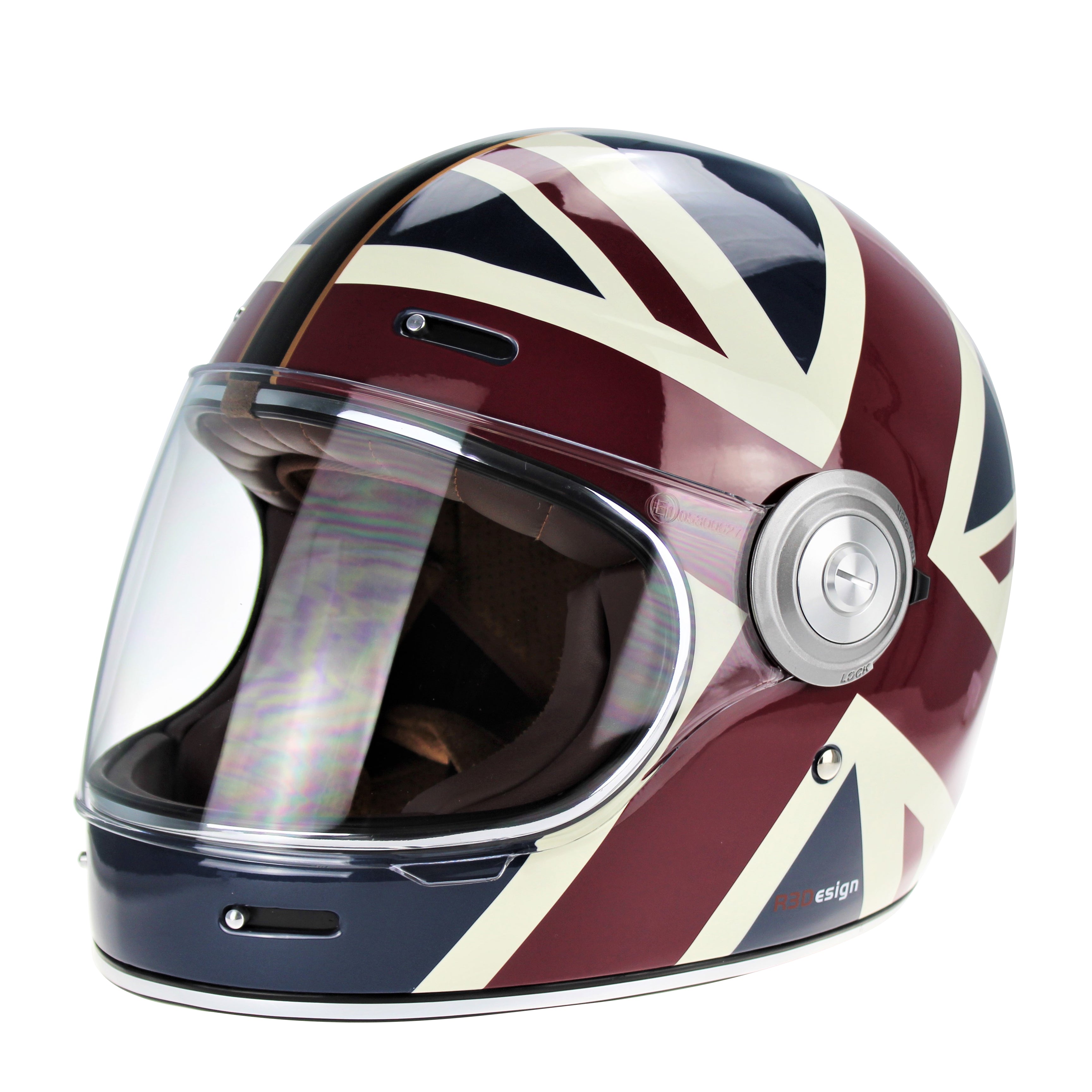 Viper VPR.303 F656 Retro / Vintage Full Face Motorcycle Helmet Jorvik