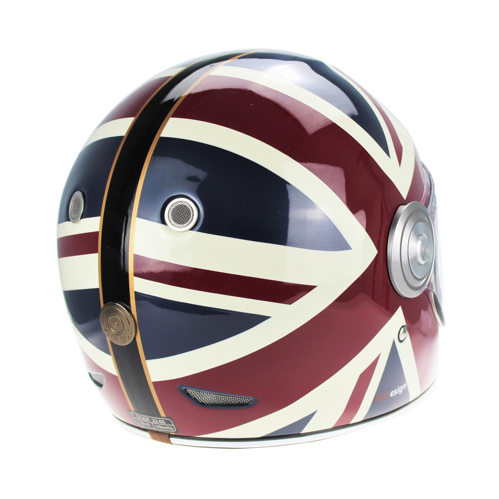 Viper VPR.303 F656 Retro / Vintage Full Face Motorcycle Helmet Union Jack