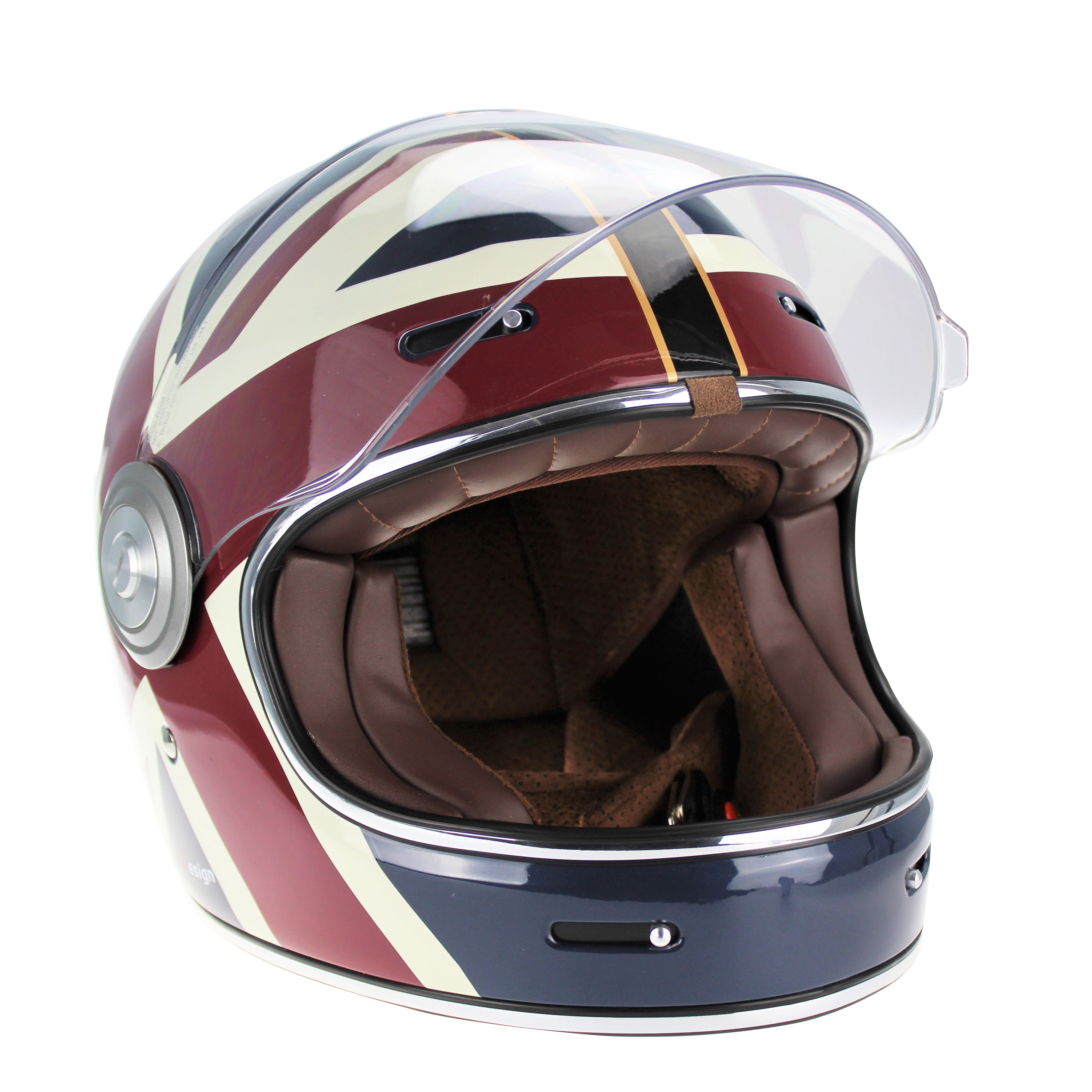 Viper VPR.303 F656 Retro / Vintage Full Face Motorcycle Helmet Union Jack