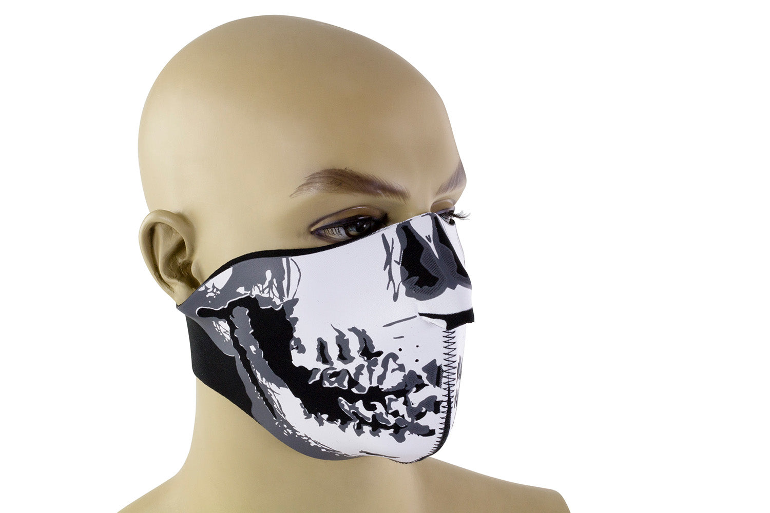 Bike It Neoprene Face Mask With Skull Design