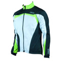 Eigo Bora Windproof Mens Cycling Jacket White / Black / Fluoro Yellow
