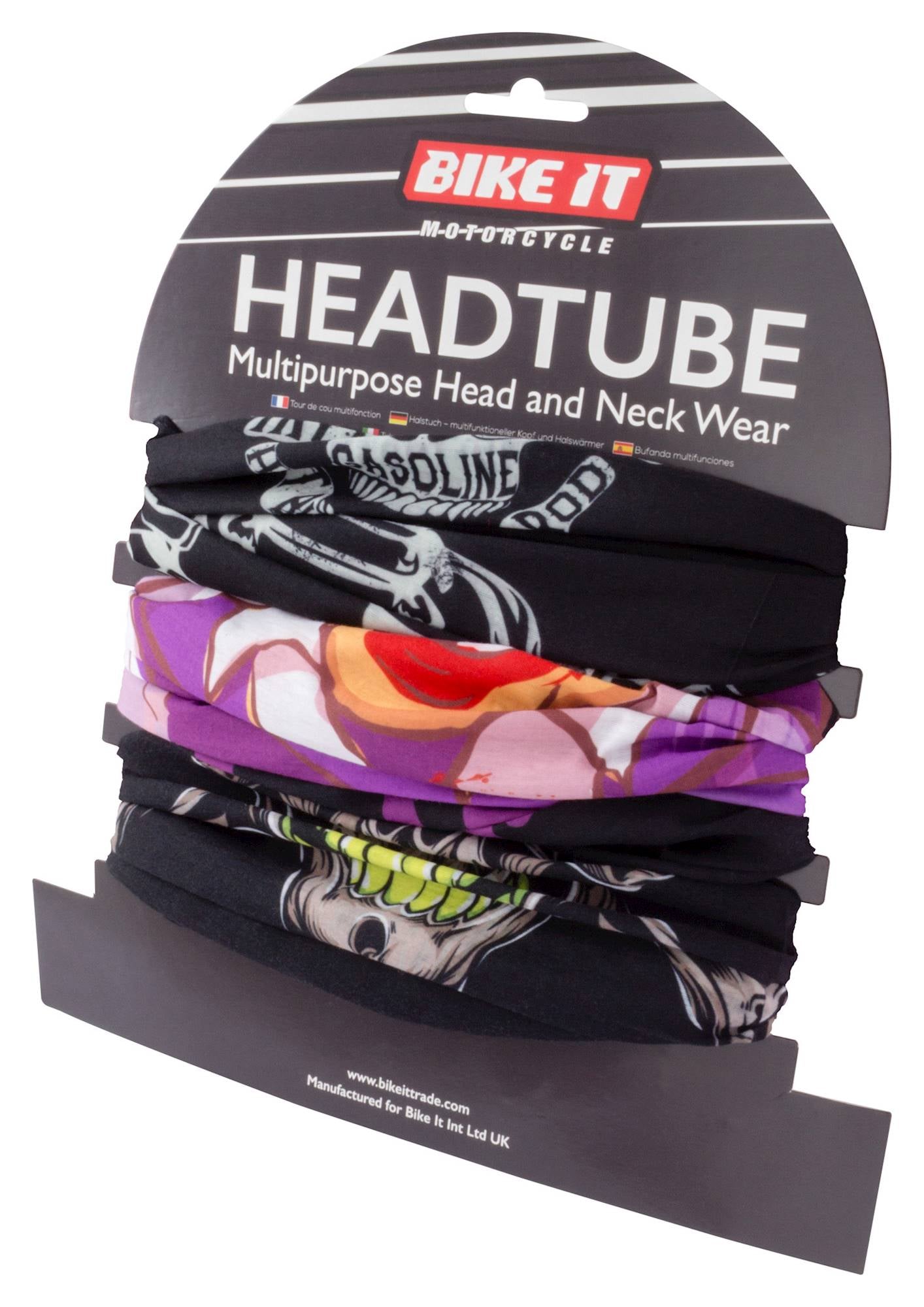 Bike It Neck Tube Triple Pack With Faces Designs