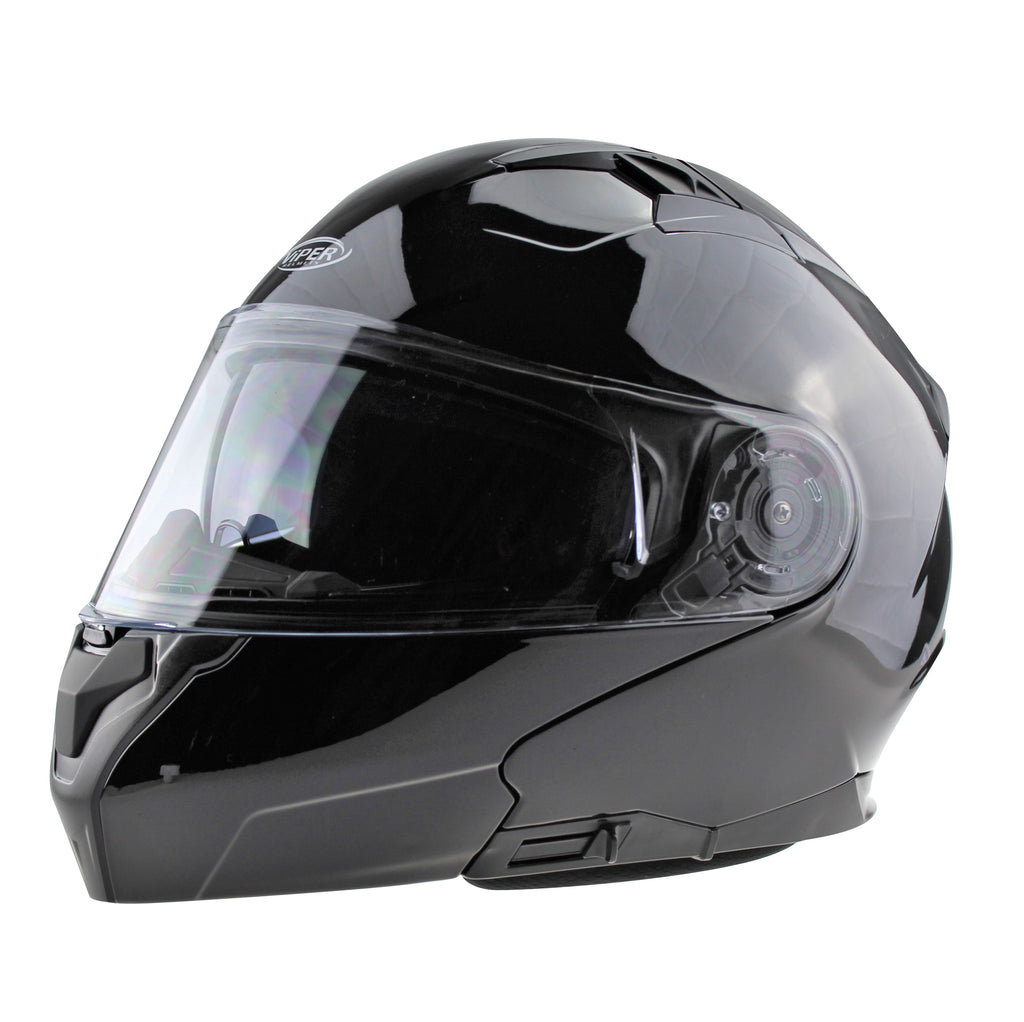Viper RSV345 Flip-Up Motorcycle Black