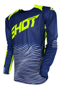 Shot Aerolite Optica Yellow Adults MX Jersey