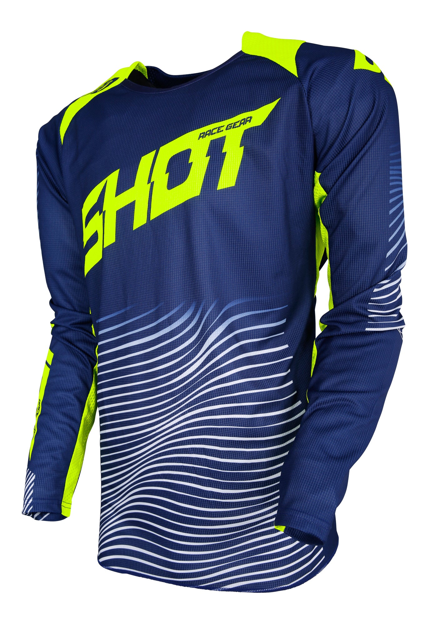 Shot Aerolite Optica Yellow Adults MX Jersey