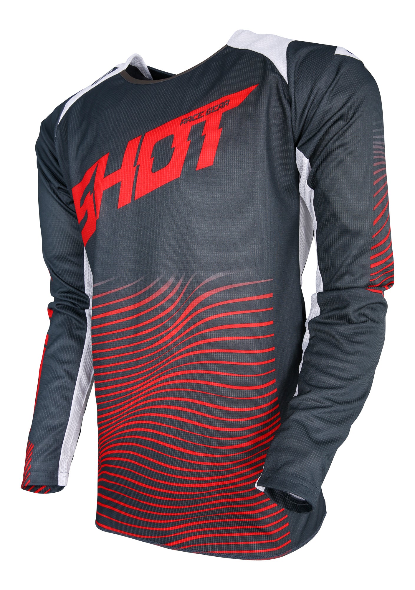 Shot Aerolite Optica Red Adults MX Jersey