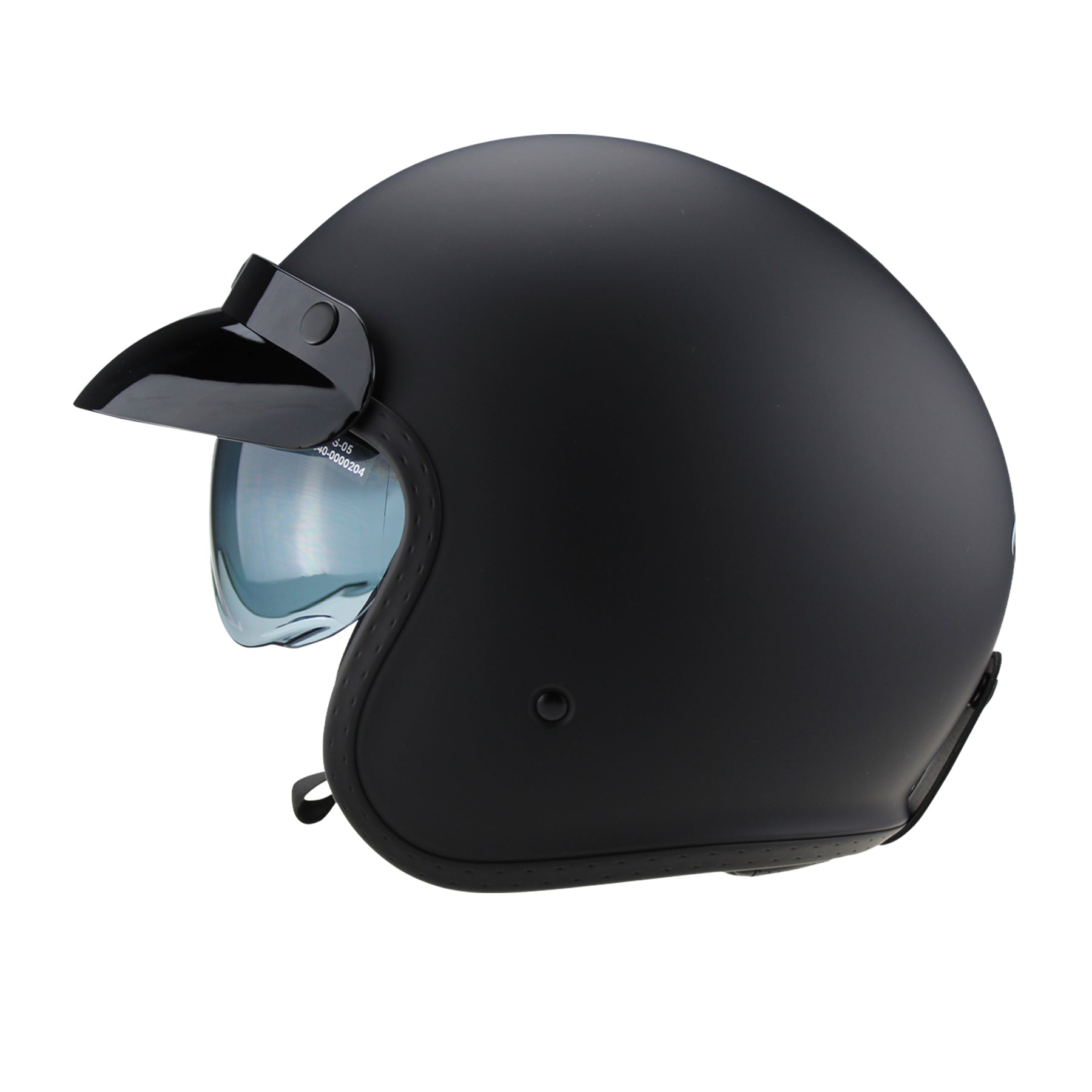 Viper RSV06+ Open Face Motorcycle Helmet Matt Black