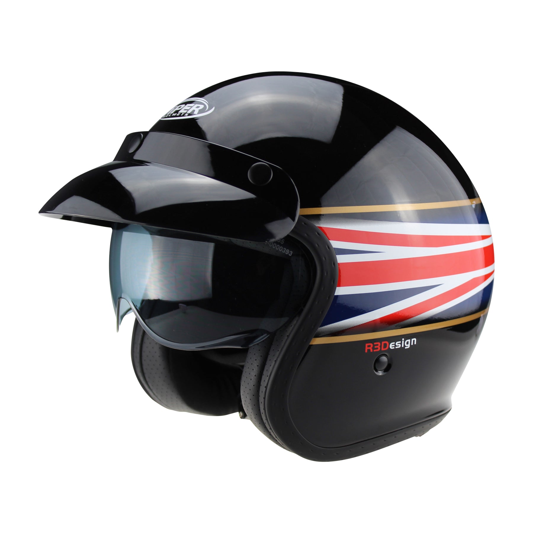 Viper RSV06+ Open Face Motorcycle Helmet Target UJ