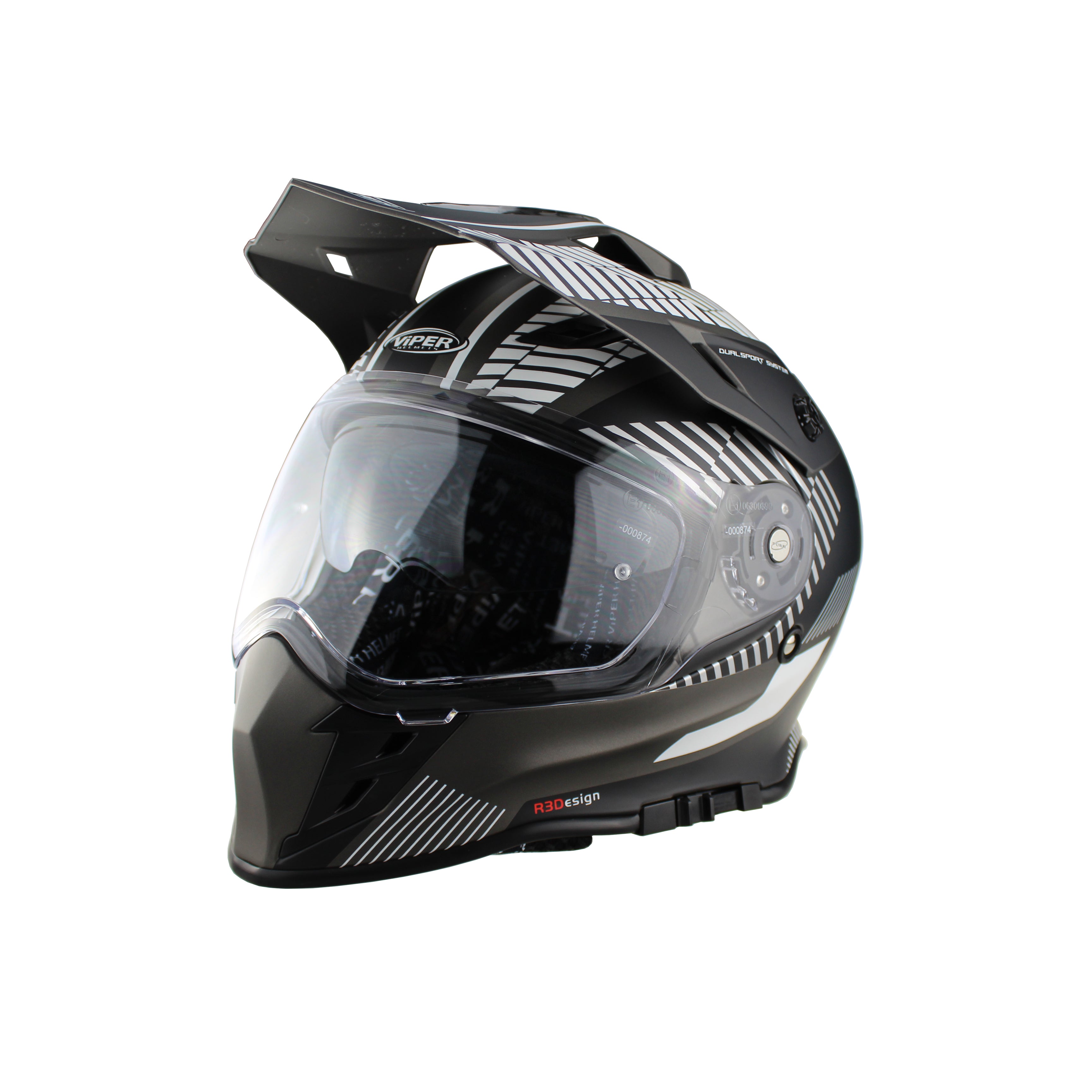 Viper RXV288 Dual Sport Enduro Motorcycle Helmet Orange