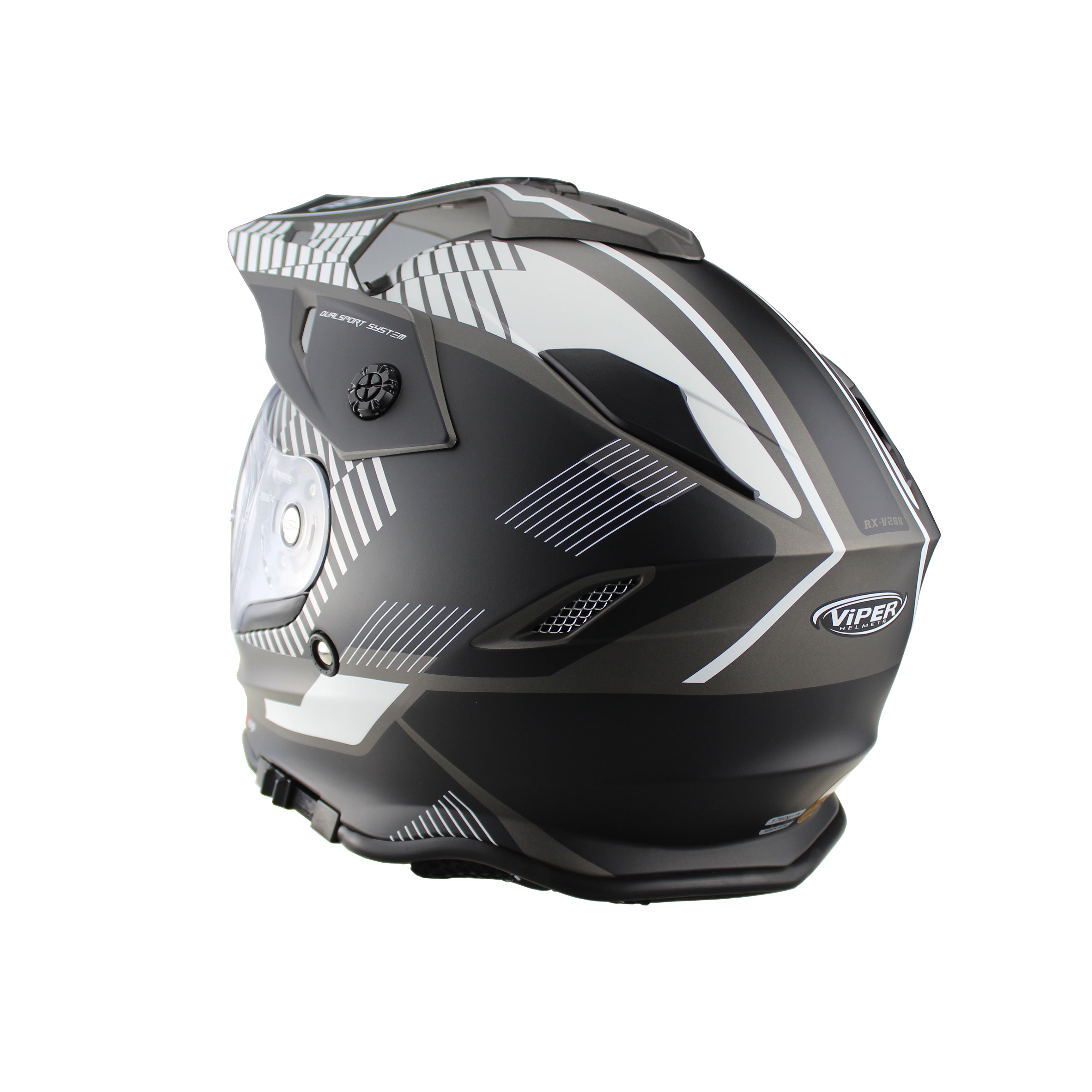Viper RXV288 Dual Sport Enduro Motorcycle Helmet Black