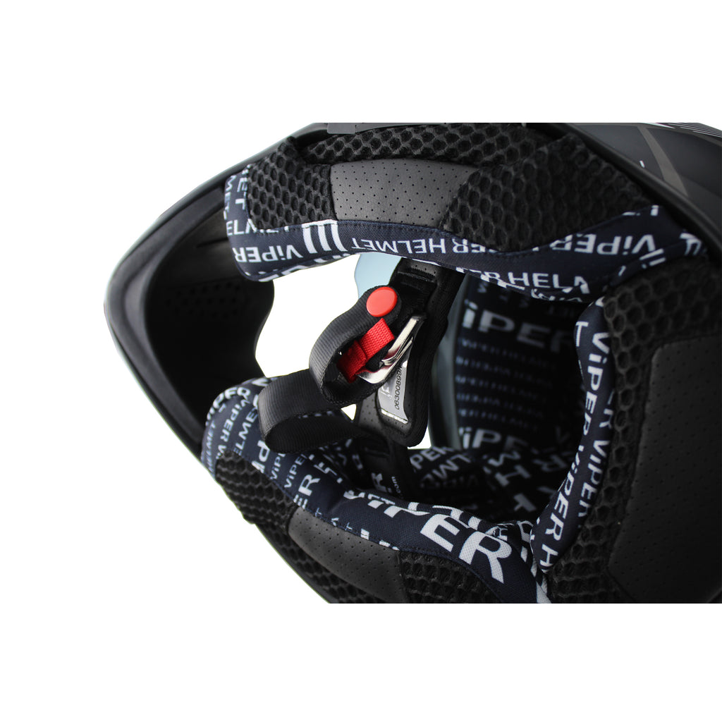 Viper RXV288 Dual Sport Enduro Motorcycle Helmet Black