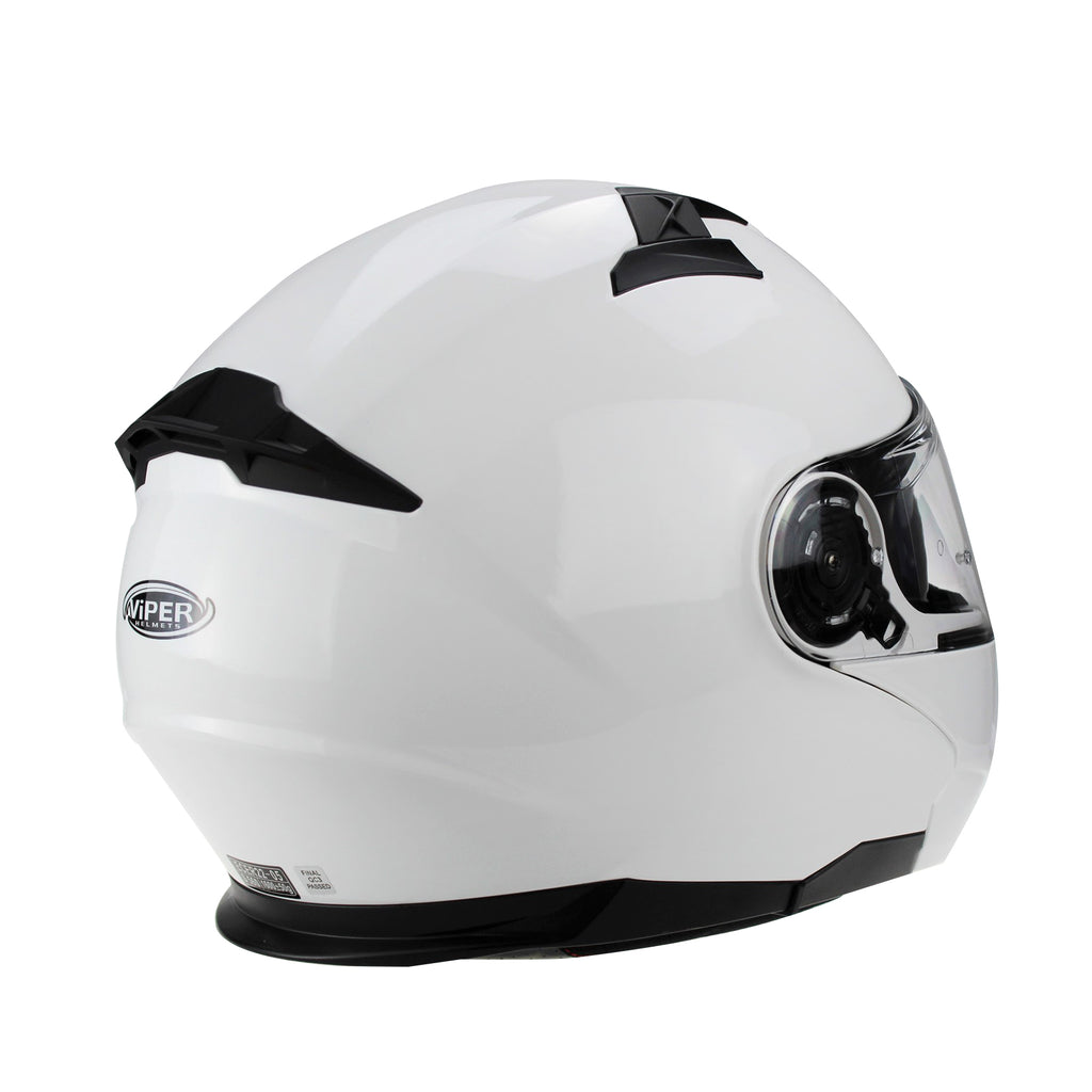 Viper RSV345 Flip-Up Motorcycle Black